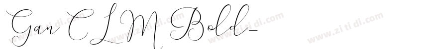 Gan CLM Bold字体转换